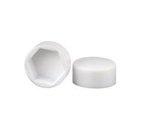 SHENGG Tapa de tuerca de plástico PE, 5~20 Uds., M4 M5 M6 M8 M10 M12 M14 M16 M18 M20 M24 M27 M30, tapa decorativa de tornillo Hexagonal externo(WHITE,17x11xM10-20Pcs)