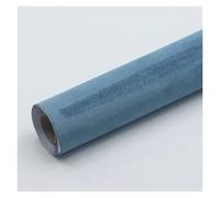 SHENGG Tela de gamuza autoadhesiva, cuero sintético adhesivo for modificar el interior del coche, banco de trabajo for paneles de puerta, telas elásticas for bricolaje.(Light blue,50X150CM)