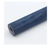 SHENGG Tela de gamuza autoadhesiva, cuero sintético adhesivo for modificar el interior del coche, banco de trabajo for paneles de puerta, telas elásticas for bricolaje.(Blue,50X150CM)