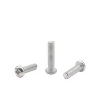SHENGG Tornillo de cabeza plana de aleación de aluminio 6063 M1.7 M2 M2.5 M3 M3.5 M4 M5 M6(M3X25 100PCS)