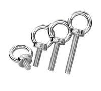 SHENGG Tornillo de ojo de elevación marino DIN580 de acero inoxidable 304, M3M4M5M6M8M10M12M14M16M18M20M24, for cable y cuerda, 1-5 unidades(M12x60mm-1pcs)