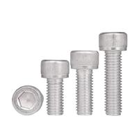 SHENGG Tornillos de cabeza hueca hexagonal de aleación de aluminio M2 M2.5 M3 M4 M5 M6 M8 M10 M12 Tornillos hexagonales de aluminio(M12x16mm 5pcs)