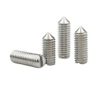 SHENGG Tornillos de cabeza ranurada, punta cónica, sin cabeza, de acero inoxidable 304, M1.6, M2, M2.5, M3, M4, M5, M6, A2-70, 10 unidades/lote(10mm,M4 (10pcs))