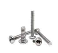 SHENGG Tornillos de cabeza redonda con arandela y arandela DIN967, M1.4, M1.6, M2, M2.5, M3, M4, M5, M6, acero inoxidable 304 A2, 10/50 unidades(6mm,50pcs M3)