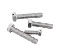 SHENGG Tornillos hexagonales exteriores ranurados de acero inoxidable 304 M4 M5 M6 M8 M10 M12 M14 M16 Pernos de cabeza hexagonal con ranura externa(M10x25mm 5pcs)