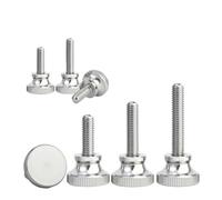 SHENGG Tornillos moleteados de acero inoxidable 304, de 1 a 10 piezas, M2, M2.5, M3, M4, M5, M6, M8, M10, for muro cortina, de apriete manual, DIN464(12mm,M4-3pcs)