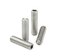 SHENGG Tornillos prisioneros de cabeza hexagonal de acero inoxidable DIN916 304, 1/2/5/10/20 unidades, M1.6, M2, M2.5, M3, M4, M5, M6, M8, M10, M12(5mm,M2 x20pcs)