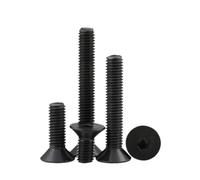 SHENGG UNC 1/4 1/8 3/16 5/32 5/16 3/8 10,9 tornillo de cabeza plana avellanada hexagonal estándar británico de acero negro(5-16-18x3-4(5pcs))