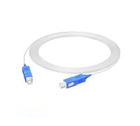 SHENGJIELIU Cable de Fibra óptica Transparente for Interiores SC UPC G657A2, Puente monomodo Invisible de un Solo núcleo, línea de extensión doméstica(25m 2pc no Drum)