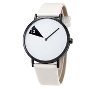 SHENGKE Reloj Minimalista para Mujer Correa de Cuero Ultrafina Moda Relojes de Cuarzo para Mujer Relojes a Prueba de Agua Reloj de Mujer Blanco