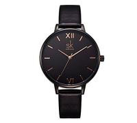 SHENGKE señoras Reloj de Pulsera Creativas Mujeres Relojes Marca Reloj Mujeres Malla Vestido Reloj(K0039L-Black)