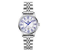 SHENGKE SK Business Classic - Reloj elegante para mujer con correa de acero inoxidable de piel auténtica, acero árabe, Classic