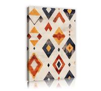 SHENGPOSTER Cuadro lienzo estilo geométrico color boho Arte abstracto moderno Estirado y enmarcado Giclee Wall Artwork para sala estar Dormitorio 70x105cm Marco interior