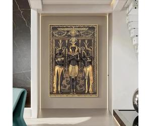 SHENGPOSTER Inicio Oro negro Impresiones de arte del antiguo Egipto Pinturas en lienzo Murales de lienzo antiguo Carteles decorativos de la sala de estar Cuadros Marco interior de 70x100cm