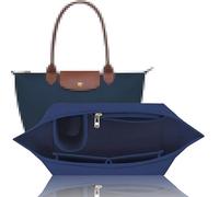 Shengruili Organizador para bolso Longchamp - Organizador de bolso de mano de fieltro multibolsillo - M, azul