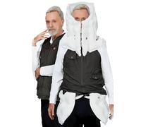 SHENGSHIYU Chaleco Anticaídas Inteligente para Personas Mayores,Protección para Ancianos contra Caídas con Airbag Portátil,Protección Integral De 320° y Seguimiento por Aplicación Black-XL