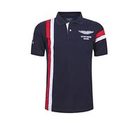 SHENGSHIYU Men's Polo Shirt Summer Short Sleeve Breathable Tennis Golf Polo Summer Leisure Sport Quick Drying T-Shirts Men Regular Fit Men T-Shirt C-Navy XXL