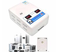 SHENGSHIYU Regulador de Voltaje,Voltaje de Entrada 120-270V,Voltaje de Salida 220V,Montaje en Pared o Superficie Plana,Regulador de Corriente AC Totalmente Automático y con Microordenador 15000W