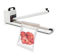 SHENGSHIYU Sellador Térmico Comercial,8 Niveles de Temperatura,Calentamiento por Pulsos,Ancho de Sellado 0,12pulg(3mm),Selladora Bolsas de Plastico Manual para Pequeñas Empresas L60cm