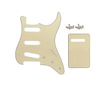 SHENGSUI Golpeador de guitarra eléctrica SSS Strat de 11 agujeros con placa trasera ST cubierta de trémolo para Fender US / México Made Standard Stratocaster