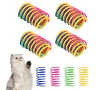 Shengxi 16 Piezas Juguete Colorido para Gato Resortes Juguetes de Muelle en Espiral para Gatos Juguete Creativo para Gato Entrenar Saltos Matar el Tiempo y Mantenerse en Forma