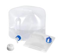 Shengxi Almacenamiento de Agua Plegable 10L, Tanque de Agua con Grifo Tapa y Asa sin BPA, Bidón Contenedor de Agua Portátil Depósito de Agua para Camping Senderismo Picnic