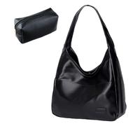 Shengxi Bolso Bandolera Mujer de Cuero PU Bolsa Tote Gran Capacidad Bolso de Mano para Mujer Shopper Bolsos de Mujer Hobo con Una Billetera Pequeña para Trabajo Escuela Viaje