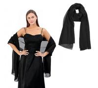 Shengxi Chal de Gasa Bufanda de Gasa Suave Chales y Envolturas para Mujer Elegante Brillante Pañuelo para Boda Fiesta Ceremonias Eventos de Noche