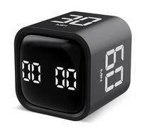 Shengxi Temporizador de Cocina, Temporizador Digital Gravedad de Cuenta Atrás para Gestión del Tiempo, Temporizador de Tomate con Silencio Vibración y Alertas de Sonido, para Oficina, Cocina, Niños