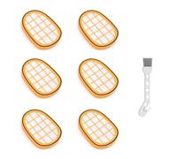 SHENGYIG 6 Piezas Filtros para Aspiradora Philips SpeedPro Max Aqua, Recambios para Philips Speedpro Max, con Cepillo Blanco, para Modelos Philips FC6822, FC6823, FC6827, FC6908