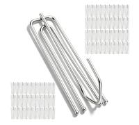SHENGYIG 70 Piezas Enganche Cortinas, 4 Puntas Gancho para Visillos