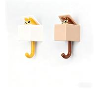 SHENGYIG Ganchos de Pared Adhesivos 2 Piezas, Perchero Creativo con Diseño de Ardilla - Gran poder de sujeción, sin taladros para Pared - Para Cocina, Baño, Dormitorio, Oficina
