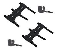 SHENGYIG Protector de Brazo y Dedos para Arquería, 2 Piezas de Cuero Ajustable, Antebrazo y Mano, para Competición y Entrenamiento, Negro