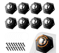 SHENGYIG Ruedas Giratorias, 8 Piezas Ruedas para Muebles Pequeñas Giratorias 360°, Carga 100 Catties Ruedas Pequeñas para Muebles, con Película Adhesiva y Tornillos, Mini Ruedas, para Mesas, Sillas