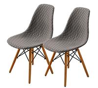 SHENGYIJING Pack de 2/4/6 Fundas Decorativas para Sillas de Comedor Nordicas Adjustables, Lavable, Elasticas para Banquetes Cocina Hogar(Taupe)