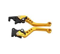 SHENHUO Palanca de freno de embrague de motocicleta Palancas de freno universales para motocicleta, accesorios, bocina modificada, palanca mano ajustable GY6(color dorado)
