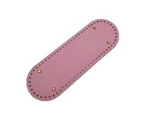 SHENJMAI Almohadilla Correa Bolsa de Hardware Cuero Hecha a Mano, Productos básicos, Parte Inferior elíptica PU, Accesorios Bricolaje, Almohadilla for Mochila, Modelos Hombro(Pink Color)