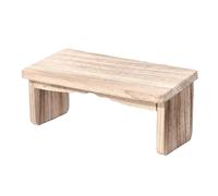 SHENJMAI Banco de meditación de Madera Taburete de Yoga Madera, Taburete Plegable for arrodillarse, Banco meditación, oración(Light charring)