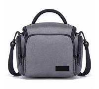 SHENJMAI Bolsa para cámara Bolsas for cámaras DSLR, Bolsos de Hombro Tipo Bandolera for Profesionales, for Lentes for fotografía al Aire Libre y Viajes(Grey)