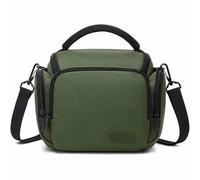 SHENJMAI Bolsa para cámara Bolsas for cámaras DSLR, Bolsos de Hombro Tipo Bandolera for Profesionales, for Lentes for fotografía al Aire Libre y Viajes(Green)