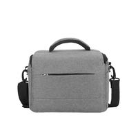 SHENJMAI Bolsa para cámara Bolso DSLR Bolsos de Hombro Nailon Estuche for cámara Fotógrafo portátil for Equipo Panasonic Cruzado(Grey)