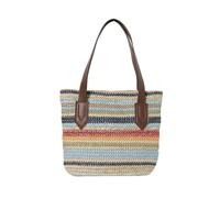 SHENJMAI Bolso de mujer a rayas paja
