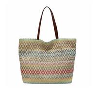 SHENJMAI Bolso tote diario a rayas