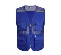 SHENJMAI Chaleco Reflectante de Alta Visibilidad Chaleco de malla publicitario con logotipo impreso for voluntarios, ropa deportiva for grupos beneficio público, trabajo(Color6,M)