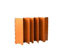 SHENJMAI Cortavientos hornillo Camping Parabrisas Plegable de aleación Aluminio for Estufa Gas, for Acampar al Aire Libre, Quemador, Pantalla a Prueba Viento(Orange,12)