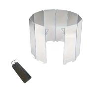 SHENJMAI Cortavientos hornillo Camping Parabrisas Plegable for Estufa de Gas 10 Placas, for Exteriores, for Acampar, Cocina, Quemador, Pantalla a Prueba Viento, aleación Aluminio