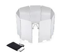 SHENJMAI Cortavientos hornillo Camping Protector de Viento for Estufa Gas, Estructura Plegable, for Picnic y Camping, Accesorio protección Pantalla aleación Aluminio