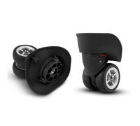 SHENJMAI Ruedas Maleta reemplazo Ruedas De Repuesto For Maletas Universales, Giratorias, Silenciosas, Goma, For Reparación Y Accesorios For Trolley(2PCS Black)