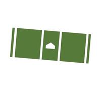 SHENJMAI Tapete de bateo de béisbol Tapete de béisbol for bateo, Almohadilla Ejercicio for Interiores y Exteriores, Equipo práctica for Entrenar a Amigos del sóftbol(Green)