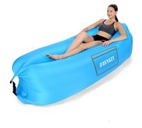 SHENKEY - Tumbona Hinchable, Impermeable, antifugas de Aire, con Embalaje portátil, sofá Inflable y Silla de Aire para Viajes, acampadas, Senderismo y Fiestas en la Playa